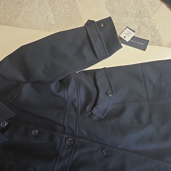 Tommy Hilfiger Women's Pea Coat Navy Blue Size 2X Button Front New With Tags - Picture 5 of 8